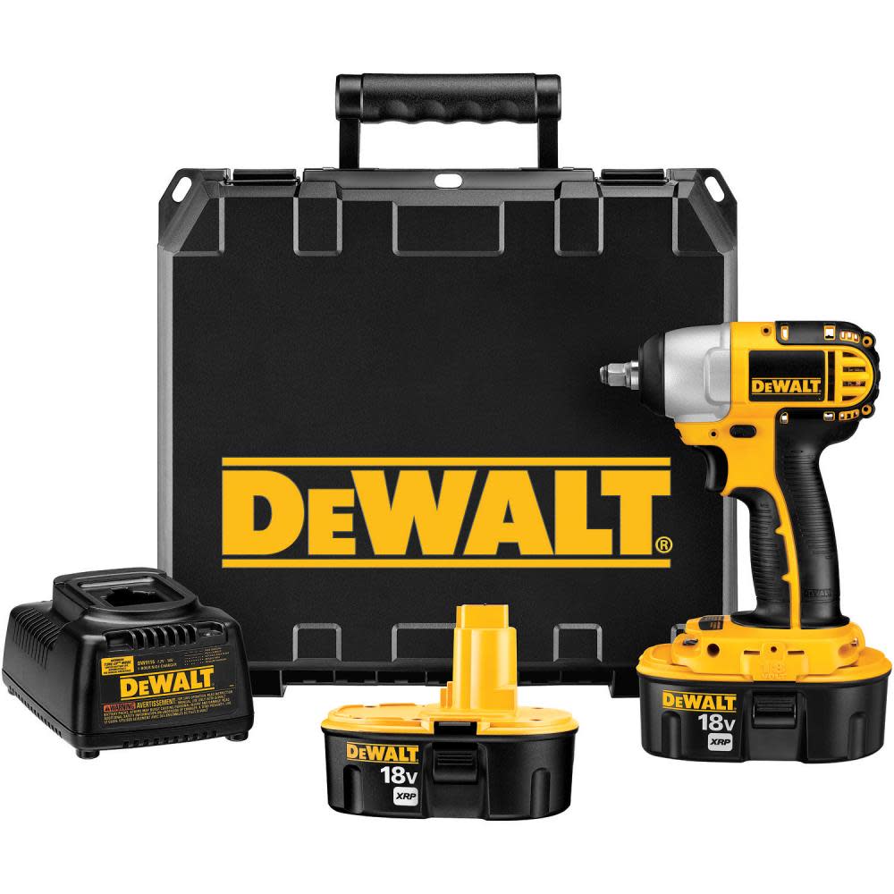 DEWALT 3/8 in. (9.5mm) 18 V Cordless XRP Impact Wrench Kit