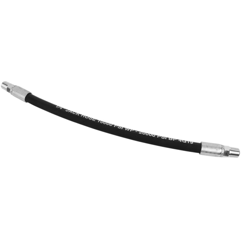 

Milton Hydraulic Hose Assembly Jack Hose 10000 PSI 1/4" MNPT 1/4" Hose ID x 108"L