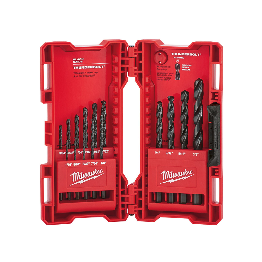 

Milwaukee 15pc Thunderbolt Black Oxide Drill Bit Set