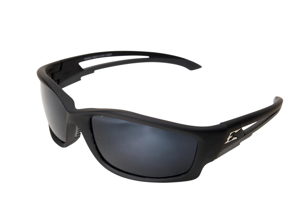 

Edge Kazbek G-15 Polarized Safety Glasses Black Frame Silver Mirror Lens