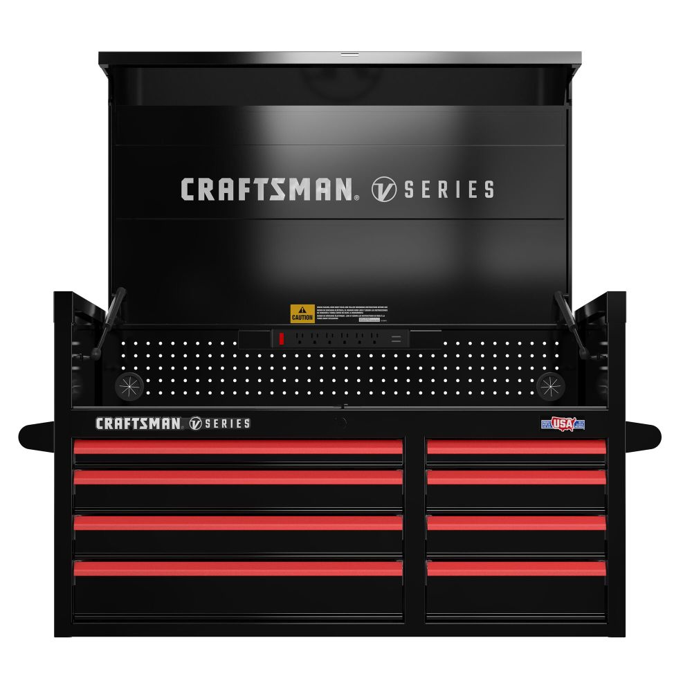 CRAFTSMAN V-SERIES 41 Inch Wide 8-Drawer Tool Chest, Black CMSTVS4108BK ...