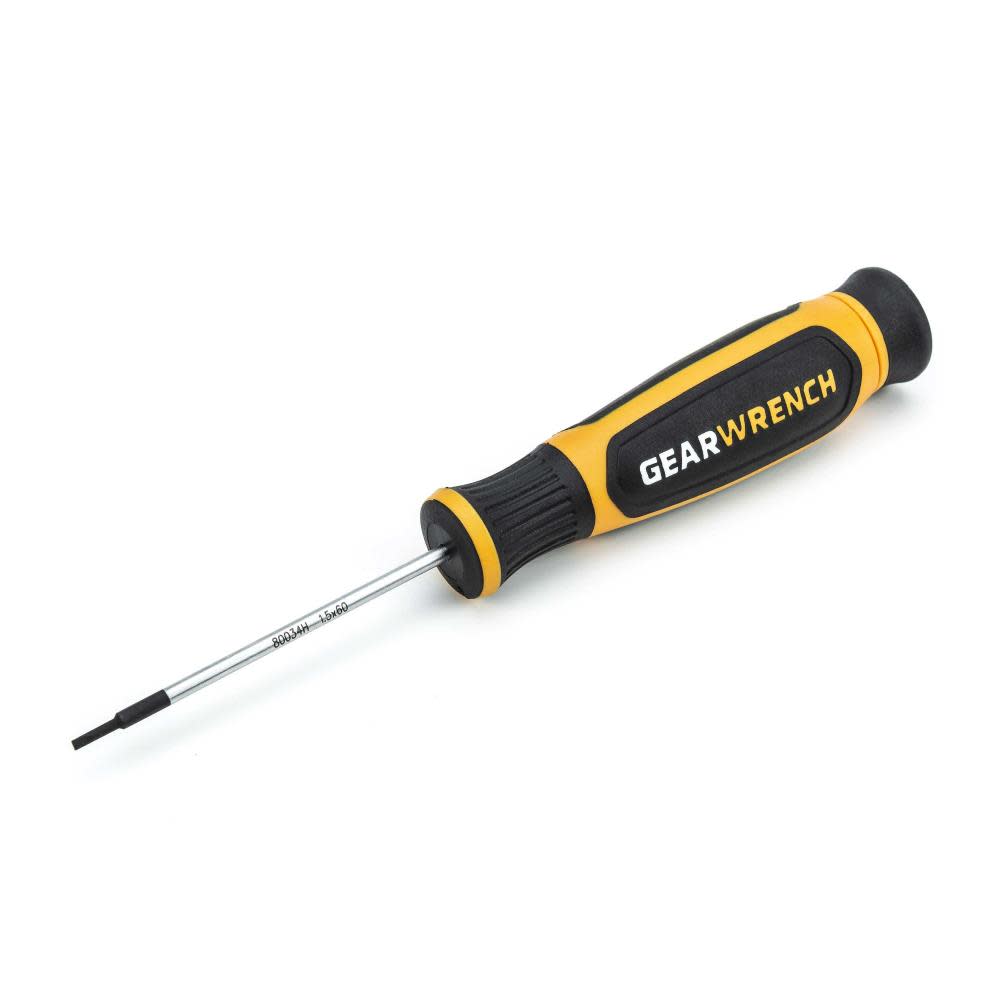 

GEARWRENCH 1.5mm x 60mm Mini Slotted Dual Material Screwdriver