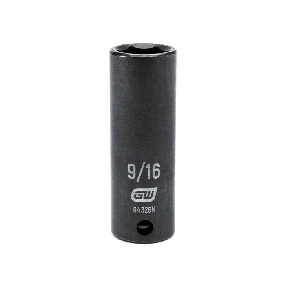 

GEARWRENCH 3/8 In. Drive 6 Point Deep Impact SAE Socket 9/16 In.