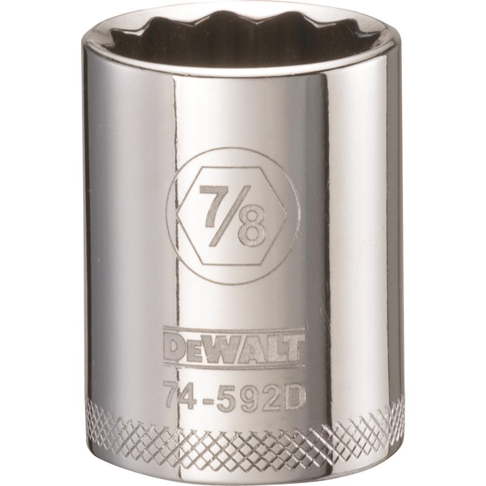 

DEWALT Socket 12 Point 1/2" Drive 7/8" SAE