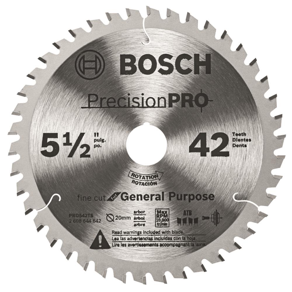 

Bosch Track Saw Blade 5 1/2" 42 Tooth Precision Pro Series