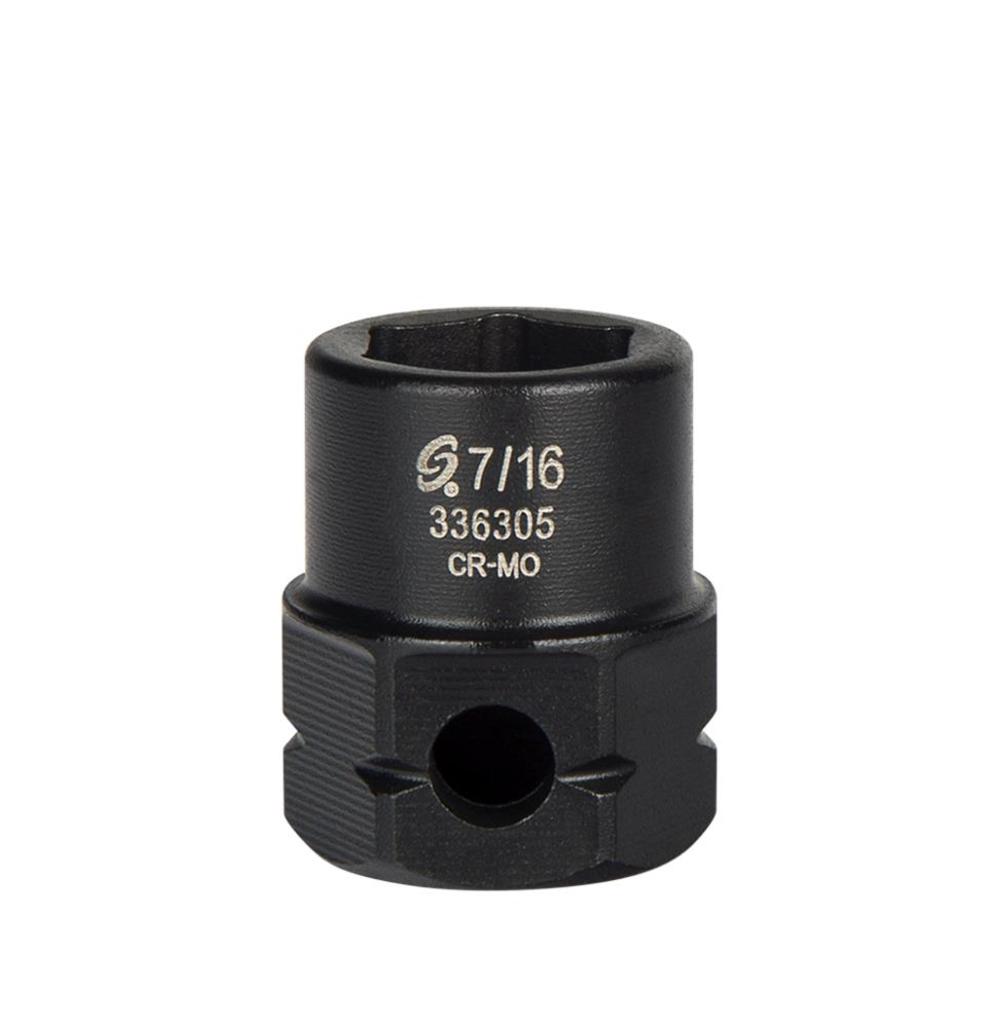 

7/16 In. 3/8 In. Drive 6 Pt Low Profile Impact Socket Hex Shank