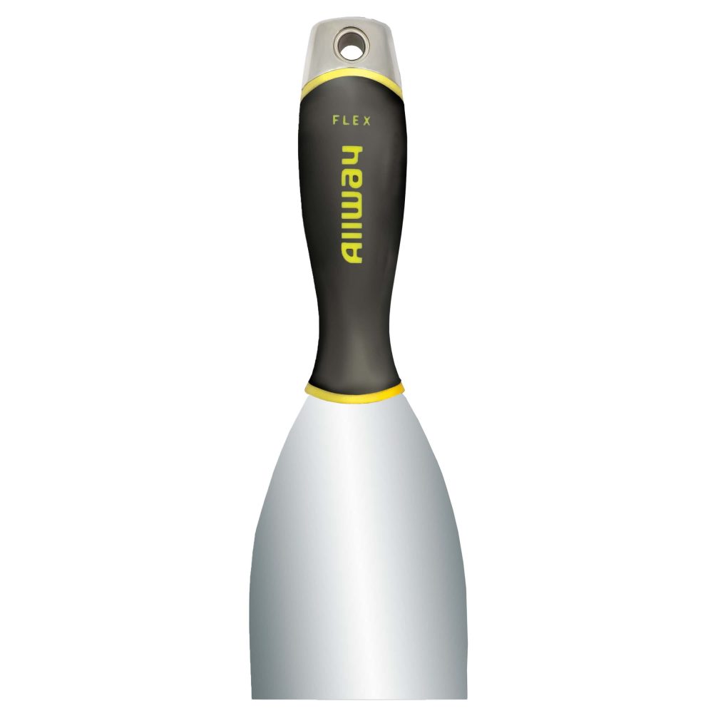 Allway Tools 3in Flex Soft Grip Carbon Bl Scraper with Hammer End