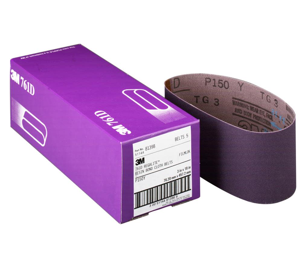

3M 3 in. x 24 in. P120 Y-Weight Cloth Sanding Belt