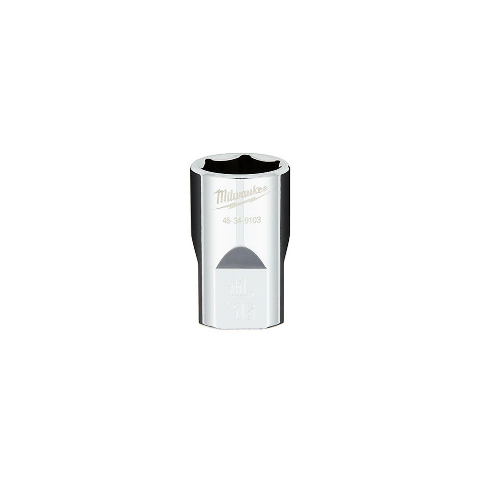 

Milwaukee 1/2 in. Drive 11/16 in. SAE 6-Point Socket with FOUR FLAT Sides