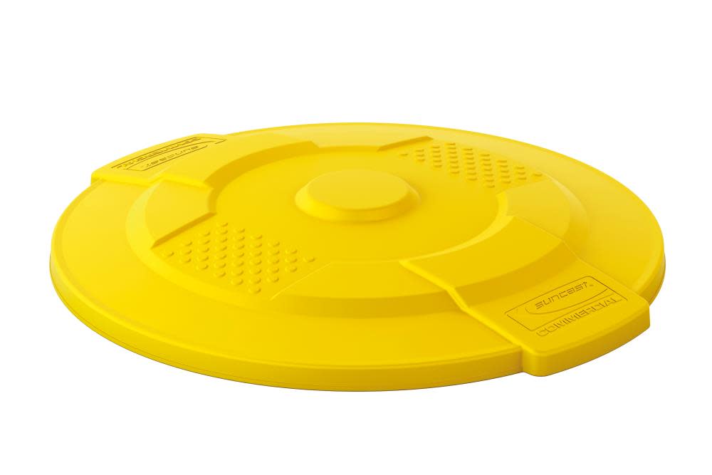 

Suncast Plastic Utility Trash Lid - 32 Gallon Yellow