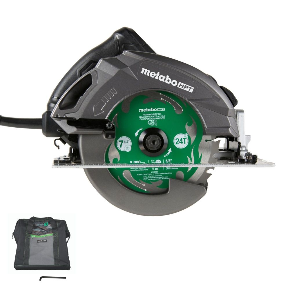 

Metabo HPT 7-1/4 Inch Rip Max Pro Grade 15 Amp 6800 rpm Circular Saw with Brake