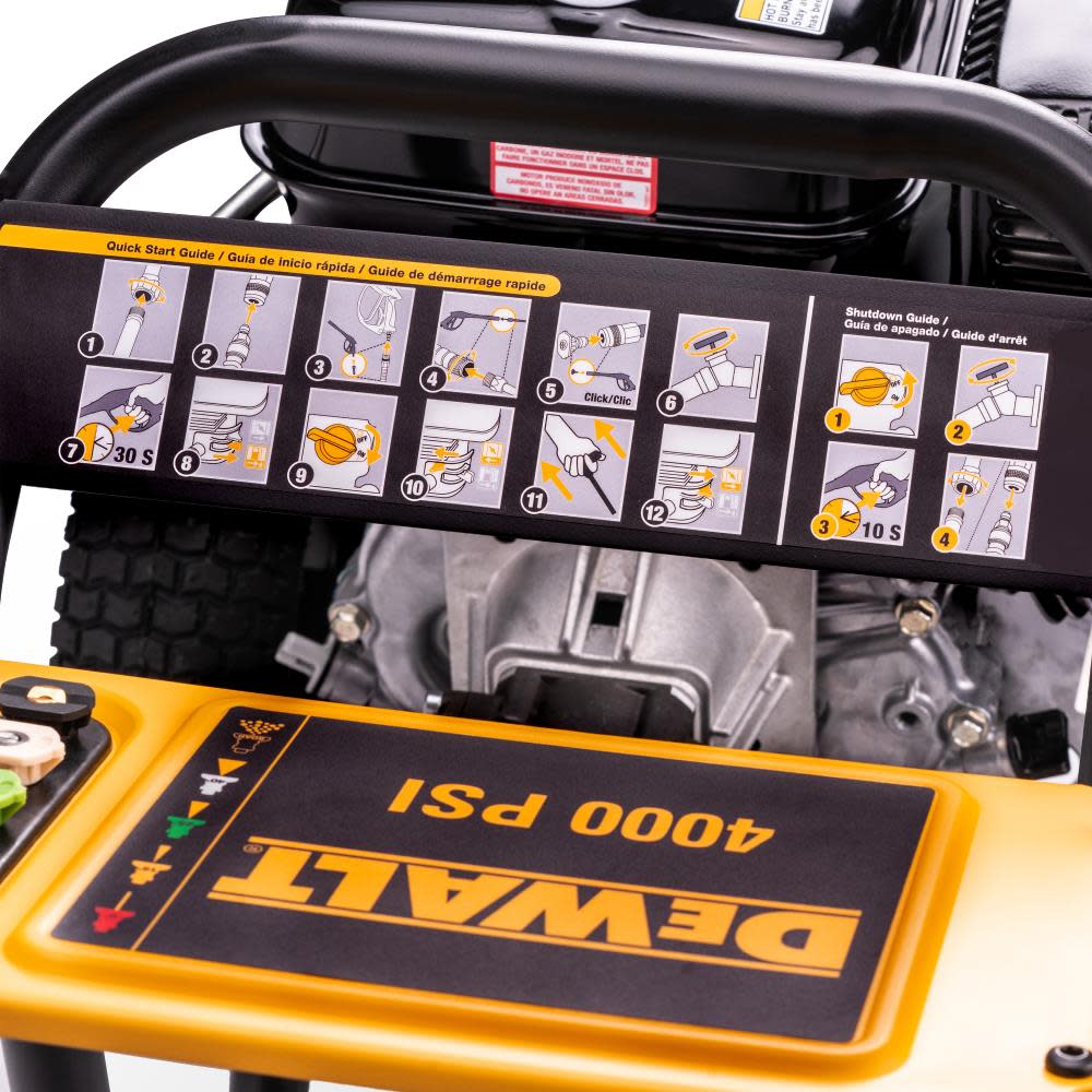 DEWALT Professional Gas Pressure Washer 4000 PSI at 35 GPM HONDA with AAA Triplex Plunger Pump Cold Water 49 State 60895 Acme Tools