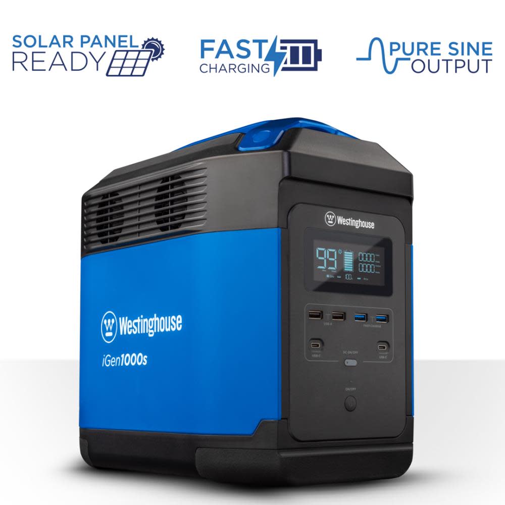 

Westinghouse Outdoor Power Power Station with Power Inverter and LED Display 1500/3000 Watt Pure Sine Wave Lithium-Ion Portable