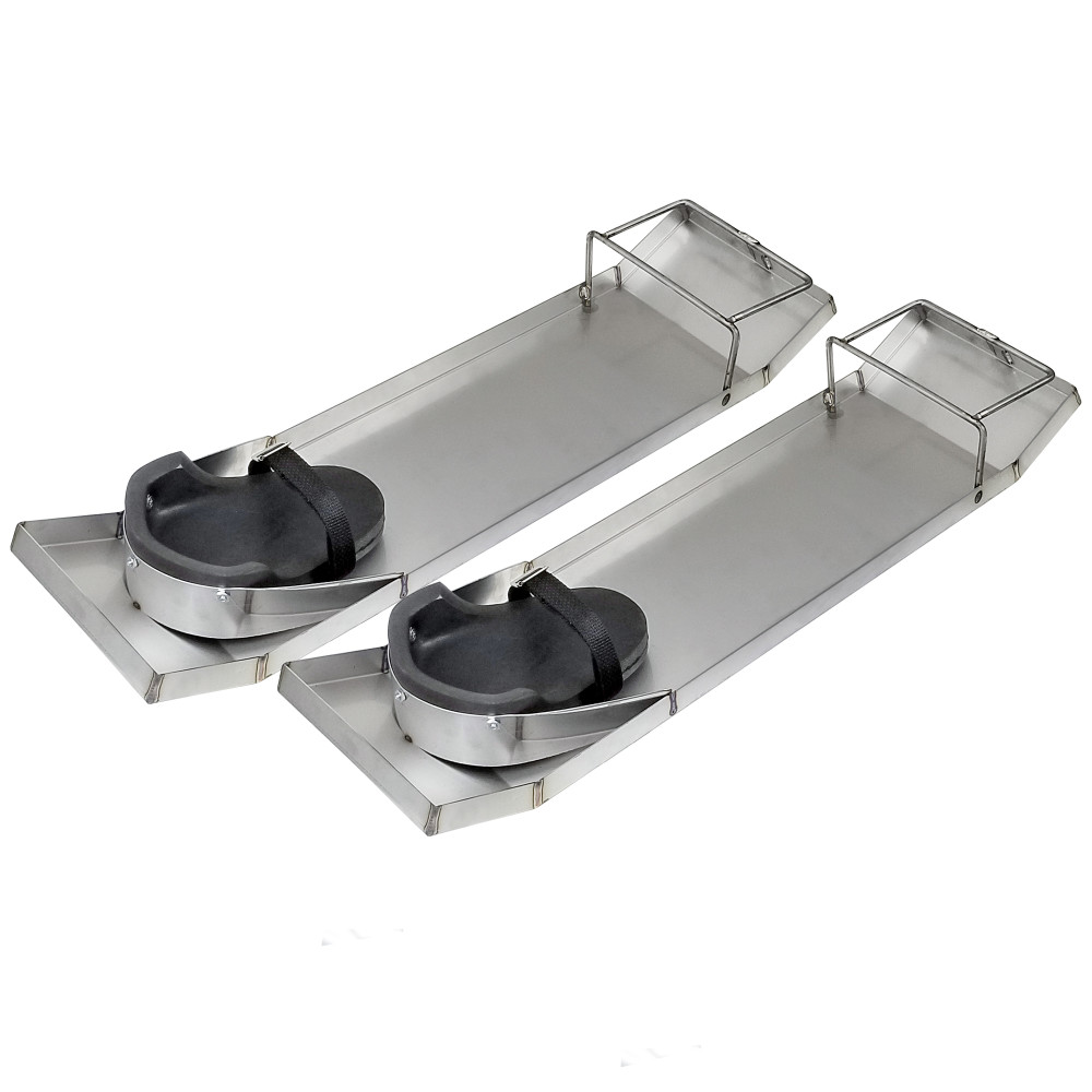 Kraft Tool Co 28 In. x 8 In. Lightweight Stainless Steel Kneeboards (Pair)