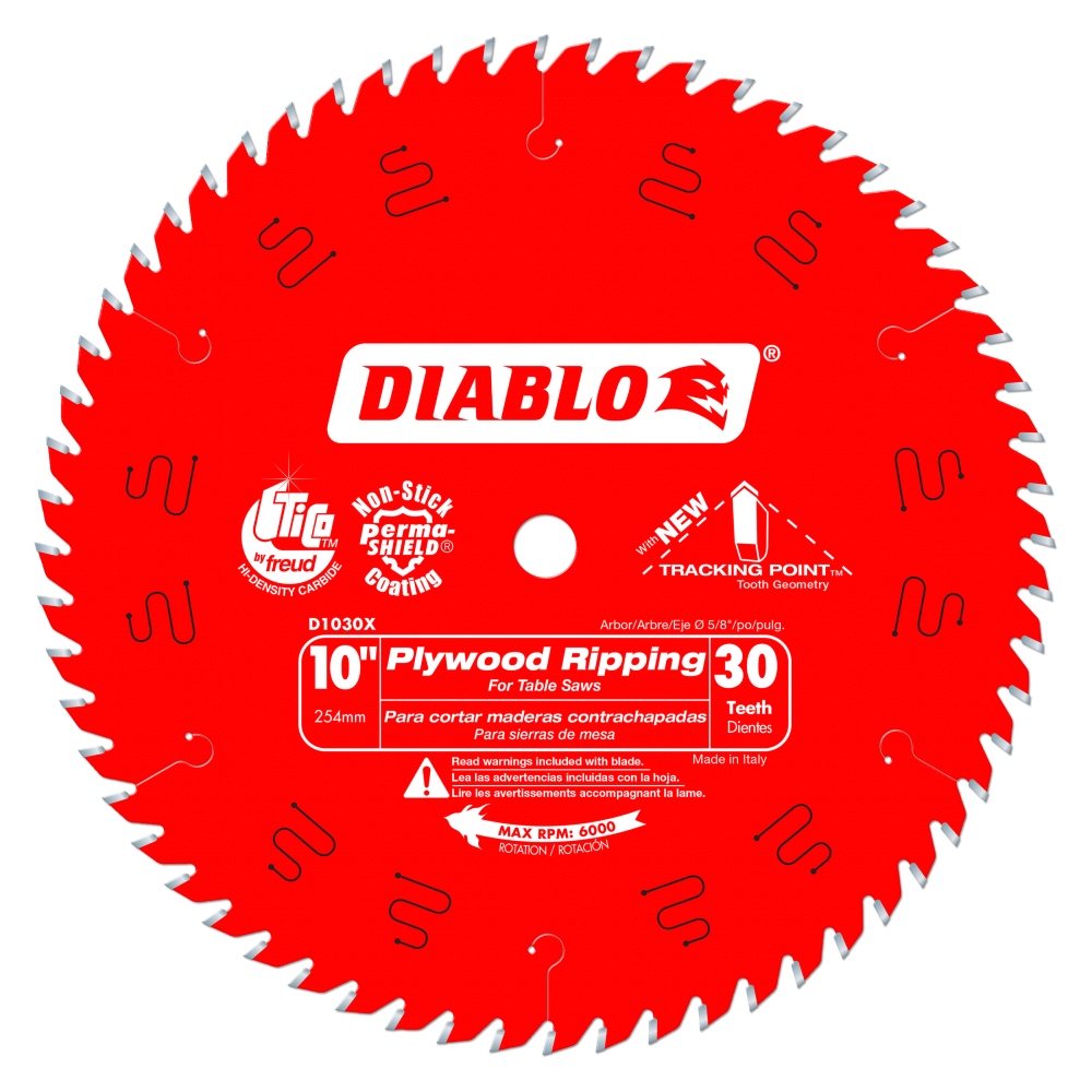 

Diablo Tools 10 in. x 30 Tooth Plywood Ripping Blade