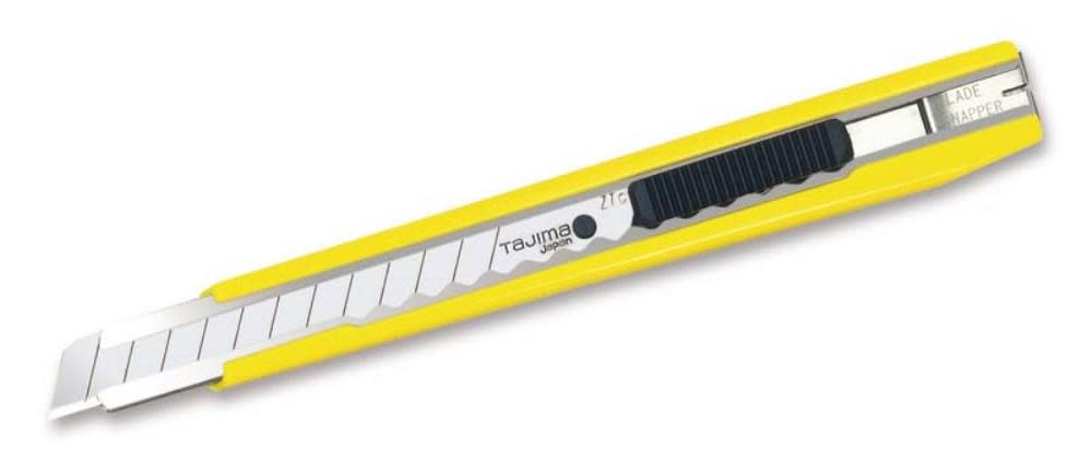 

Tajima Sleek Steel Slide Lock Box Cutter with Three 3/8 in. ENDURA Snap Blades