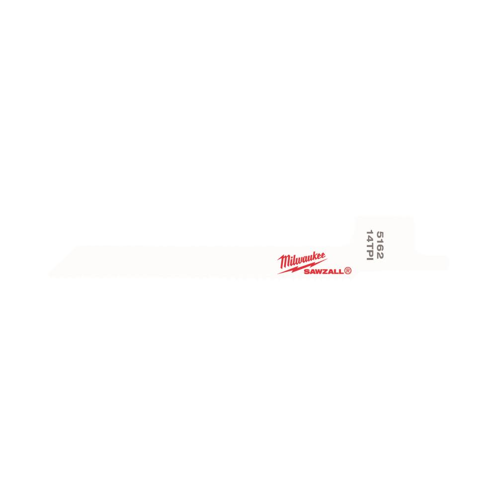 Milwaukee 3-5/8 in. 14 TPI SUPER SAWZALL Blade 5PK