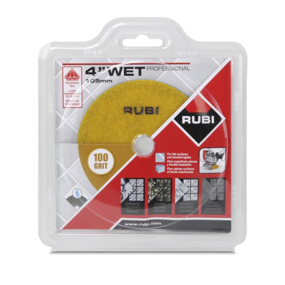 

Rubi Tools Resin Wet Polishing Pad 100 Grit 4 In.