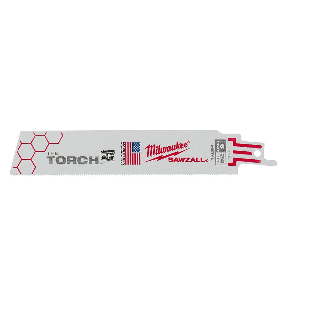 

Milwaukee 6In 24TPI The Torch Sawzall Blades (5pk)