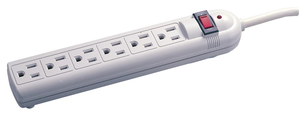 

Voltec 6 Outlet Plastic Power Strip with Surge Protection