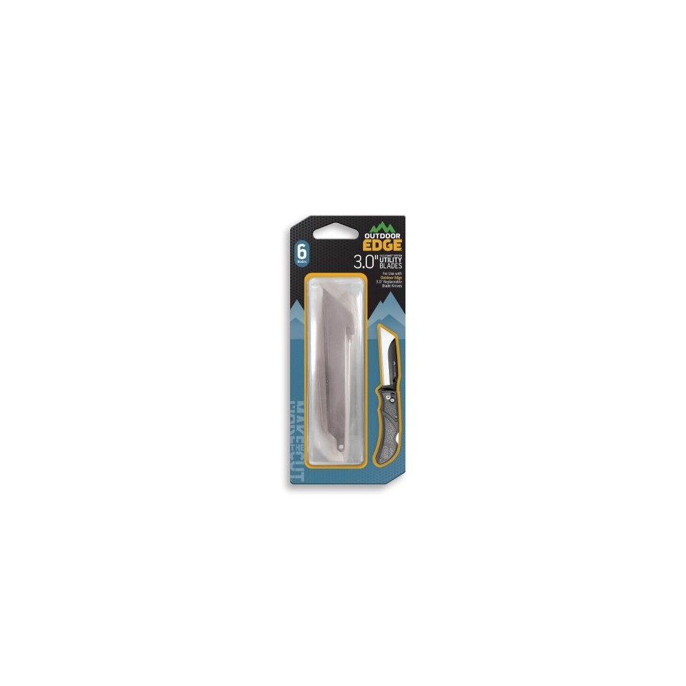 Outdoor Edge RazorSafe Utility Replacement Blade 3in 6pk