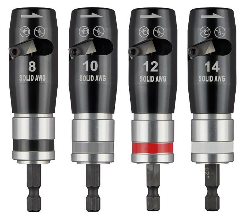 Milwaukee Solid Wire Stripper Set, 4 Pieces