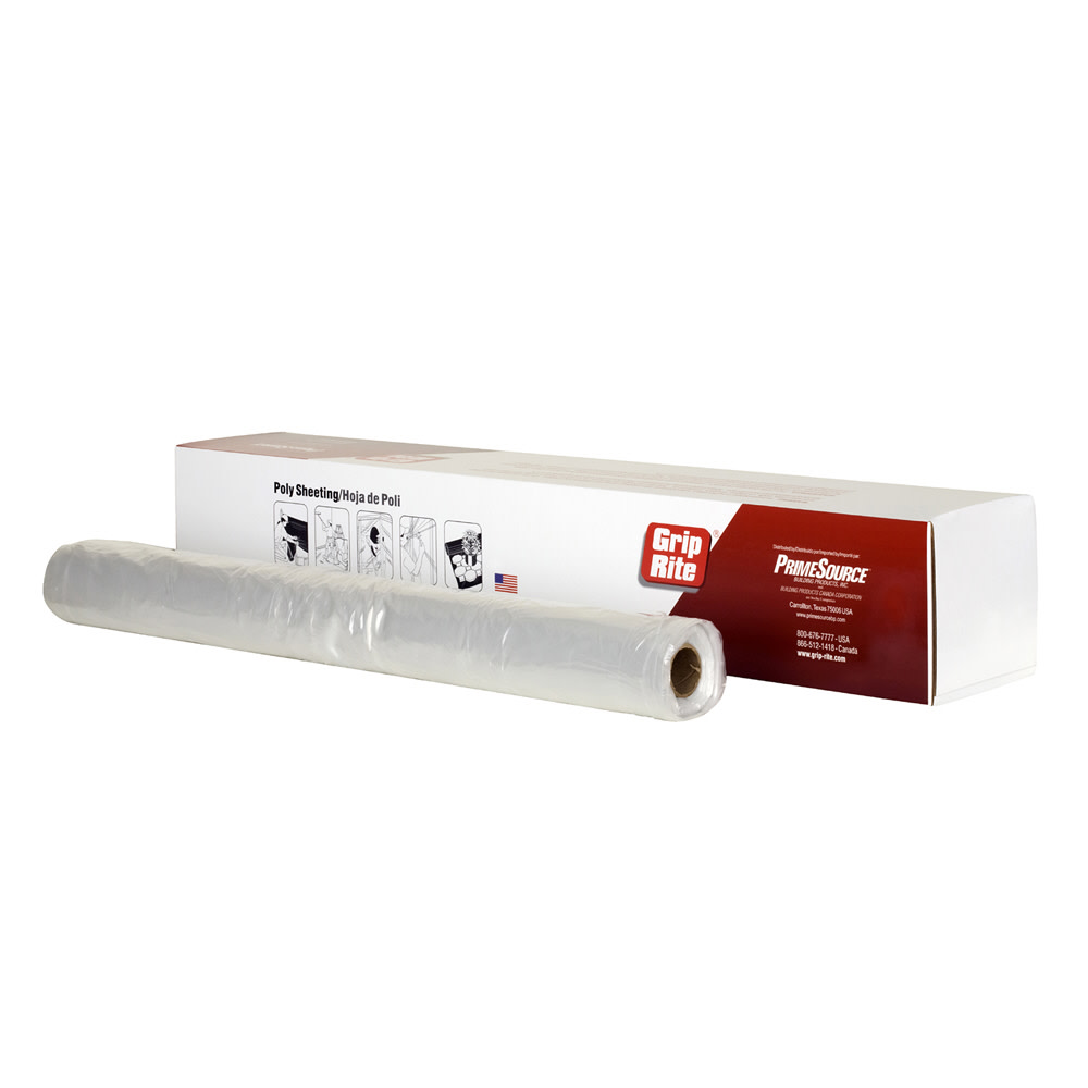 

Grip Rite 12 Ft. x 100 Ft. 4 mil Clear Polyethylene