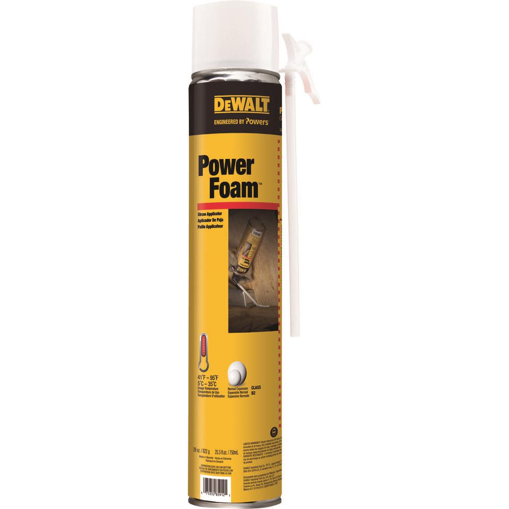 DEWALT Expansion Foams POWERFOAM (750ML) 08132N-PWR Acme Tools