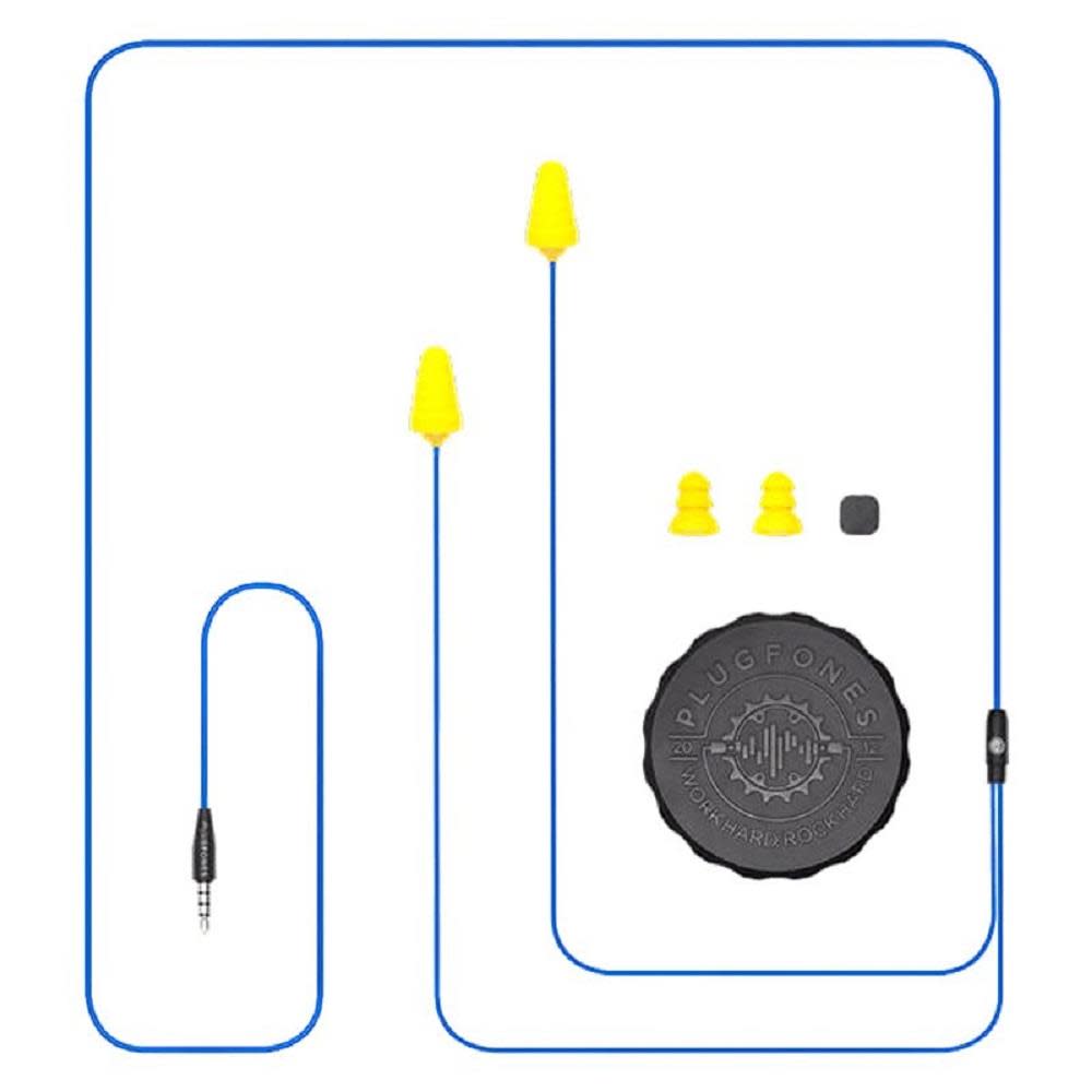 

Plugfones Guardian Noise Suppressing Headphones (Blue/Yellow)