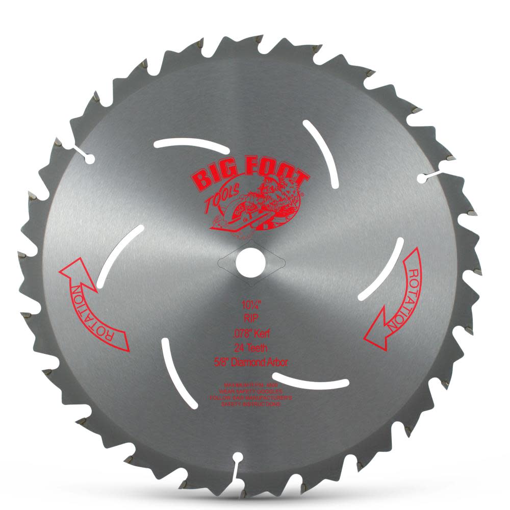 

Big Foot Tools 10-1/4 In. 24 Tooth Rip Blade - BL-102524T