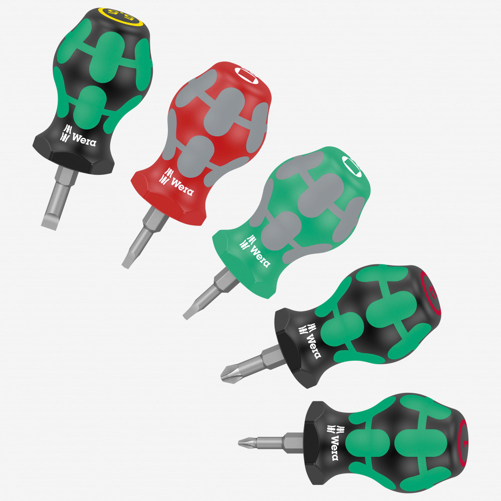 

Wera Tools Kraftform Plus Stubby Set 3 Screwdriver Set 5pc