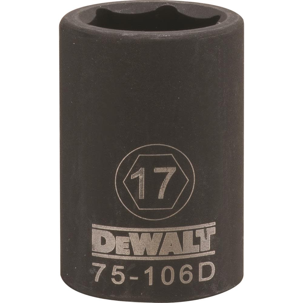 

DEWALT Socket 6 Point 1/2" Drive Impact Socket 17 MM