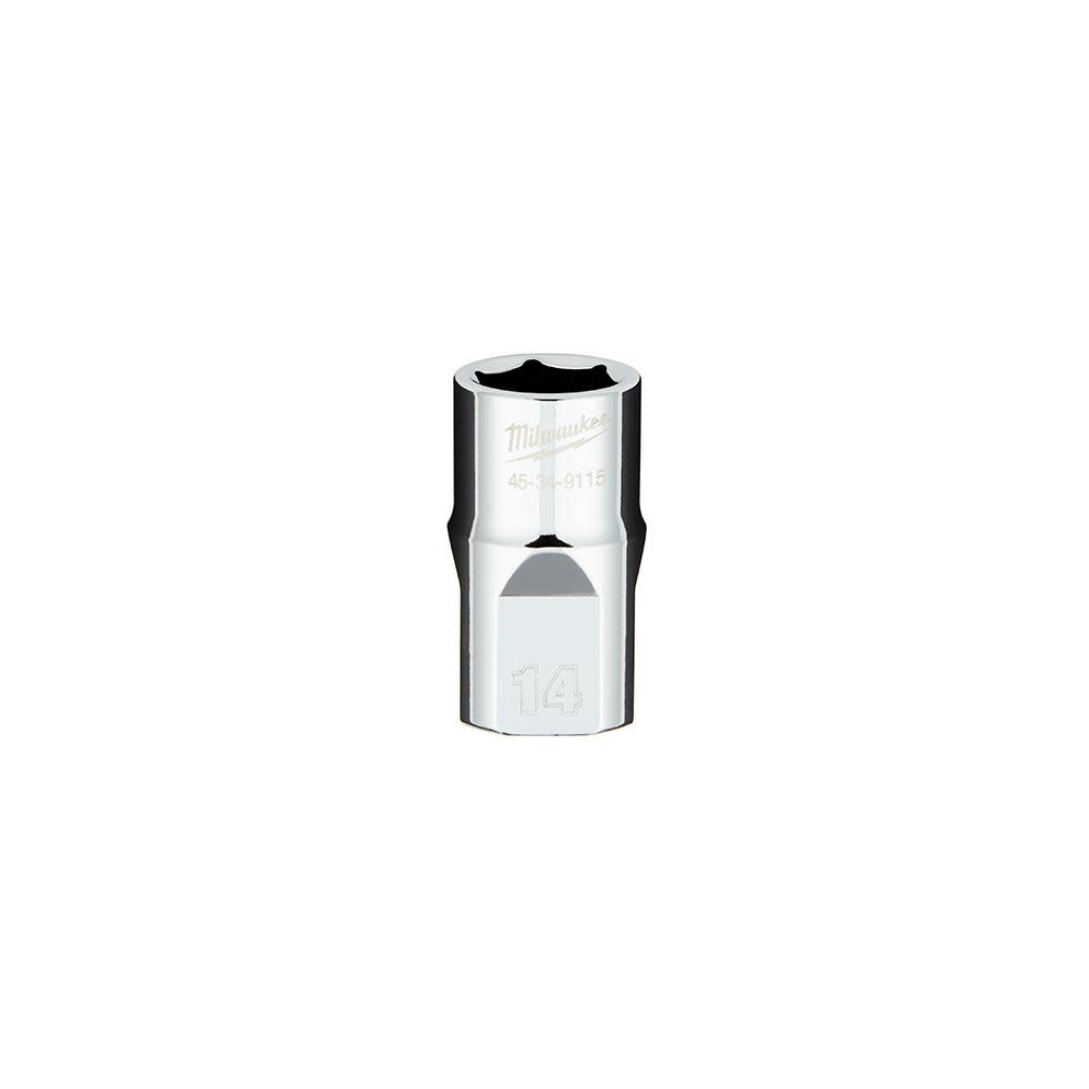 

1/2 in. Drive 14MM Metric 6-Point Socket with FOUR FLAT™ Sides