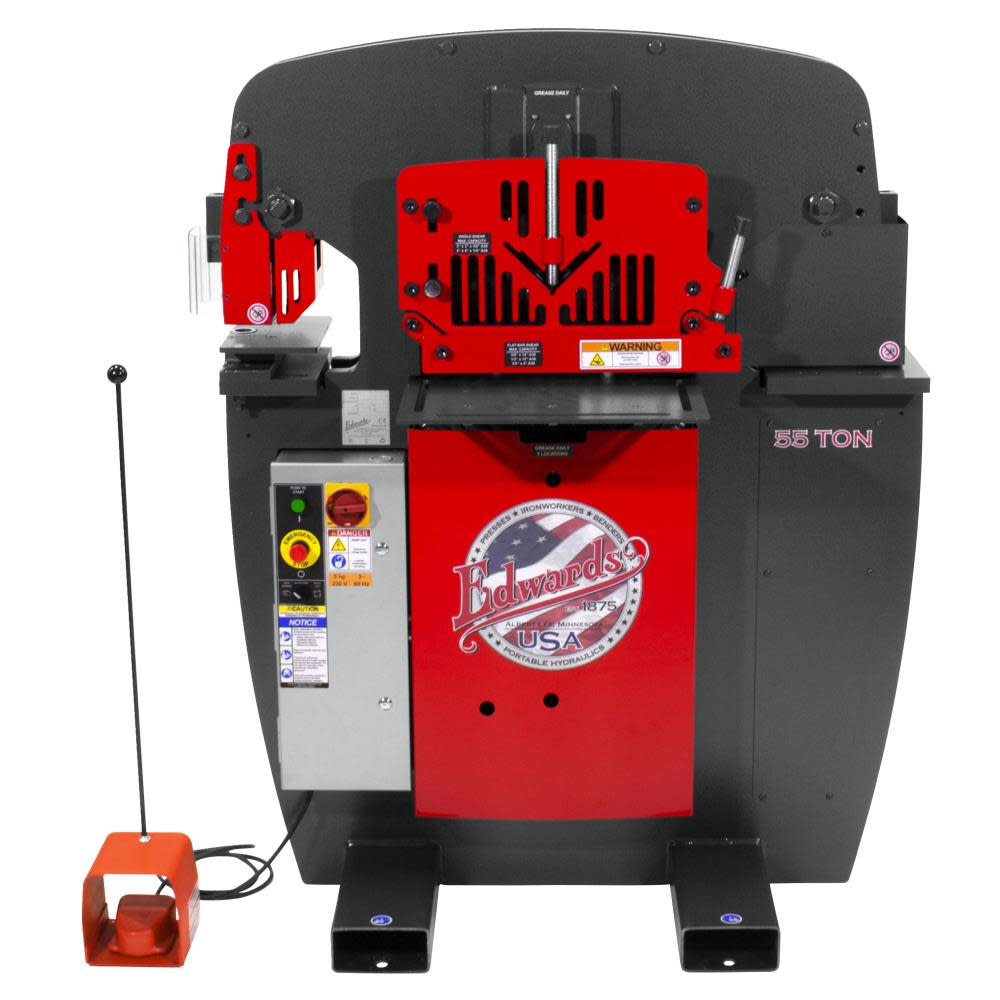 

Edwards 55 Ton Ironworker 3 Phase 460 Volts