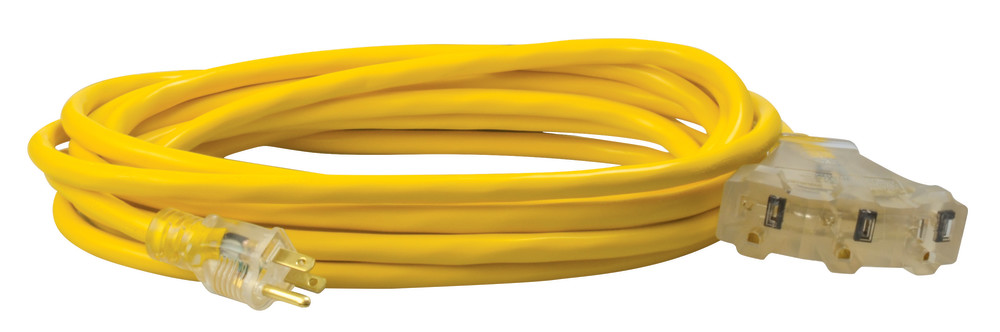 

Southwire 3 Outlet Extension Cord Lighted End 25' 12/3 SJTW