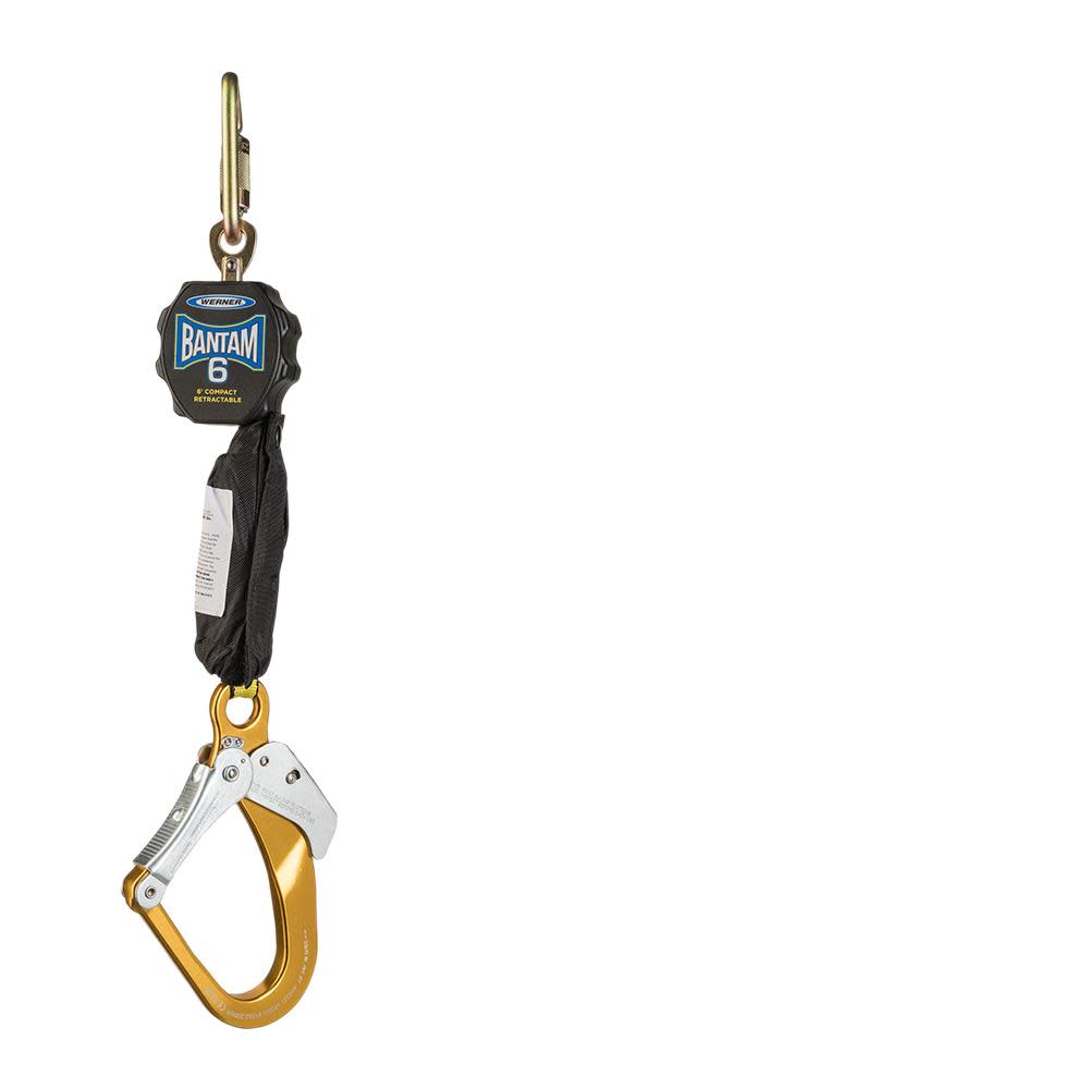Werner 6 Ft. Bantam Web Self-Retracting Lifeline with Aluminum Rebar