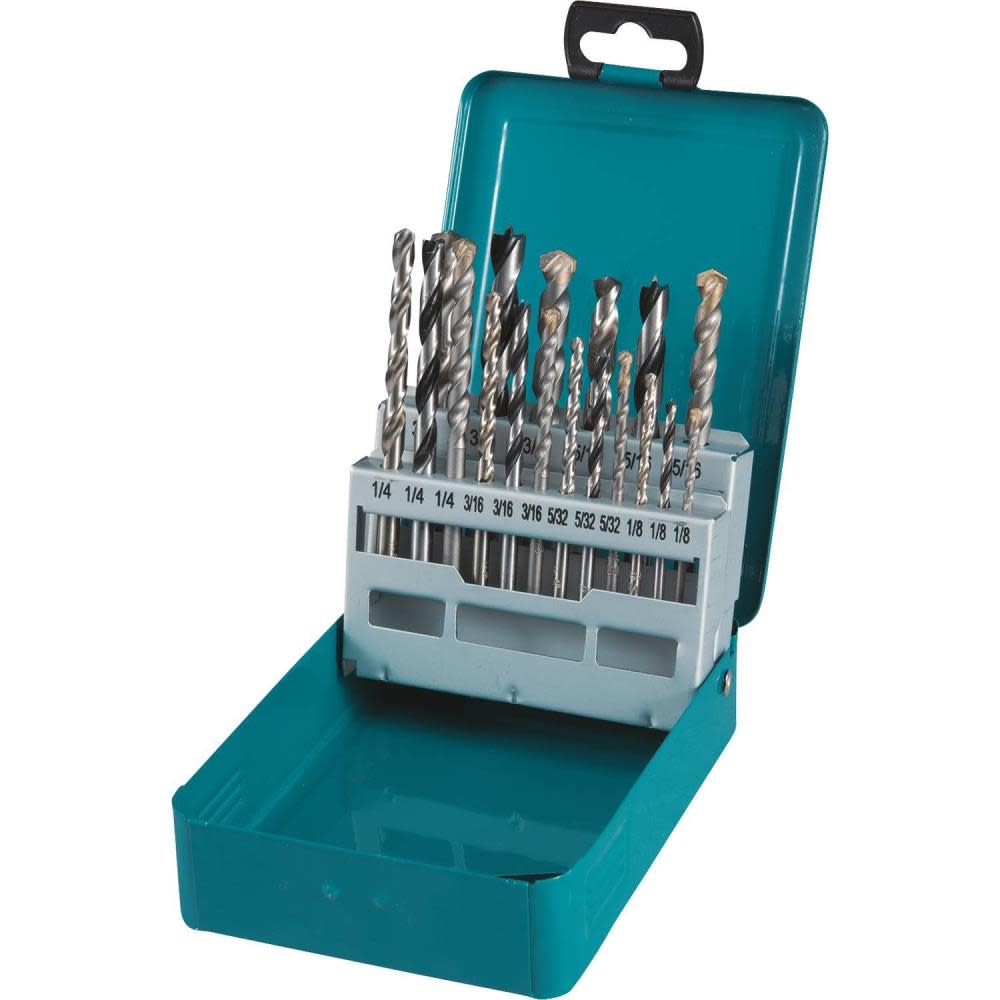

Makita 18 Pc. Assorted Drill Bit Set