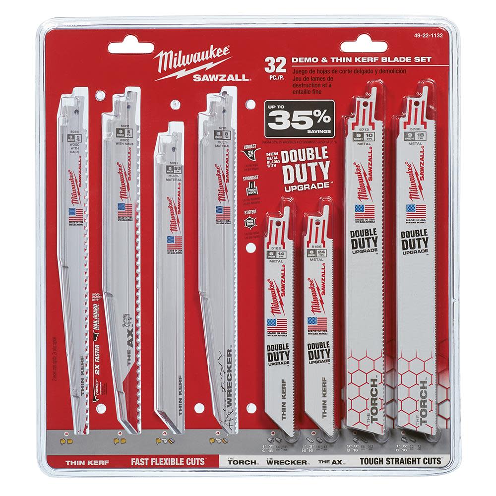 

Milwaukee Mega SAWZALL Blade Kit (32-Piece)