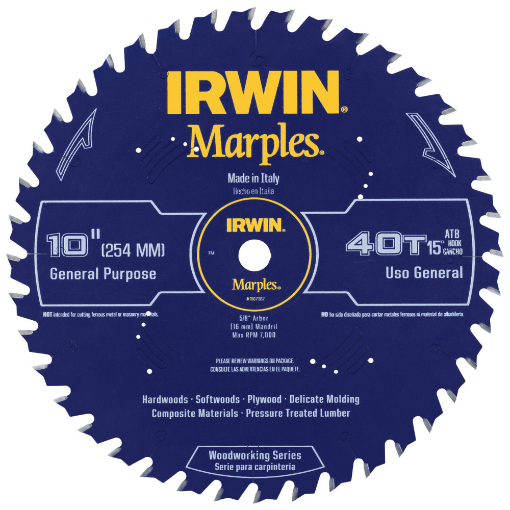 

Irwin Marples WW CSB 10 In. 40T ATB