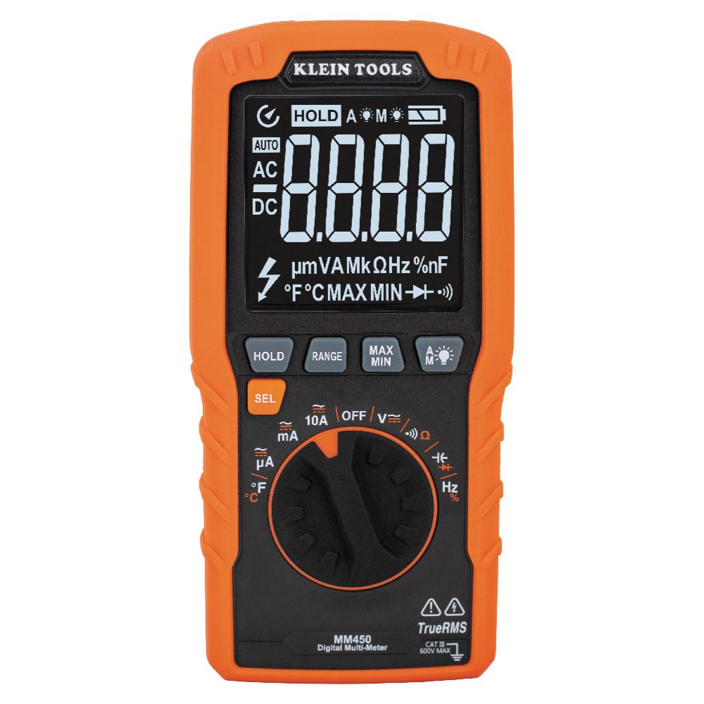 Klein Tools Slim Digital Multimeter TRMS Auto Ranging MM450 - Acme Tools