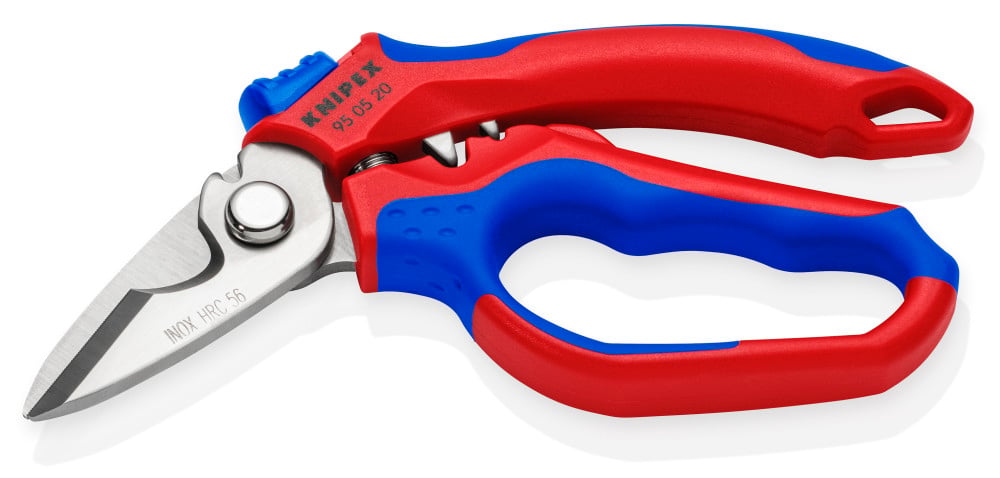 Knipex 6-1/4 Inch Angled Electricians Shear 95 05 20 US - Acme Tools