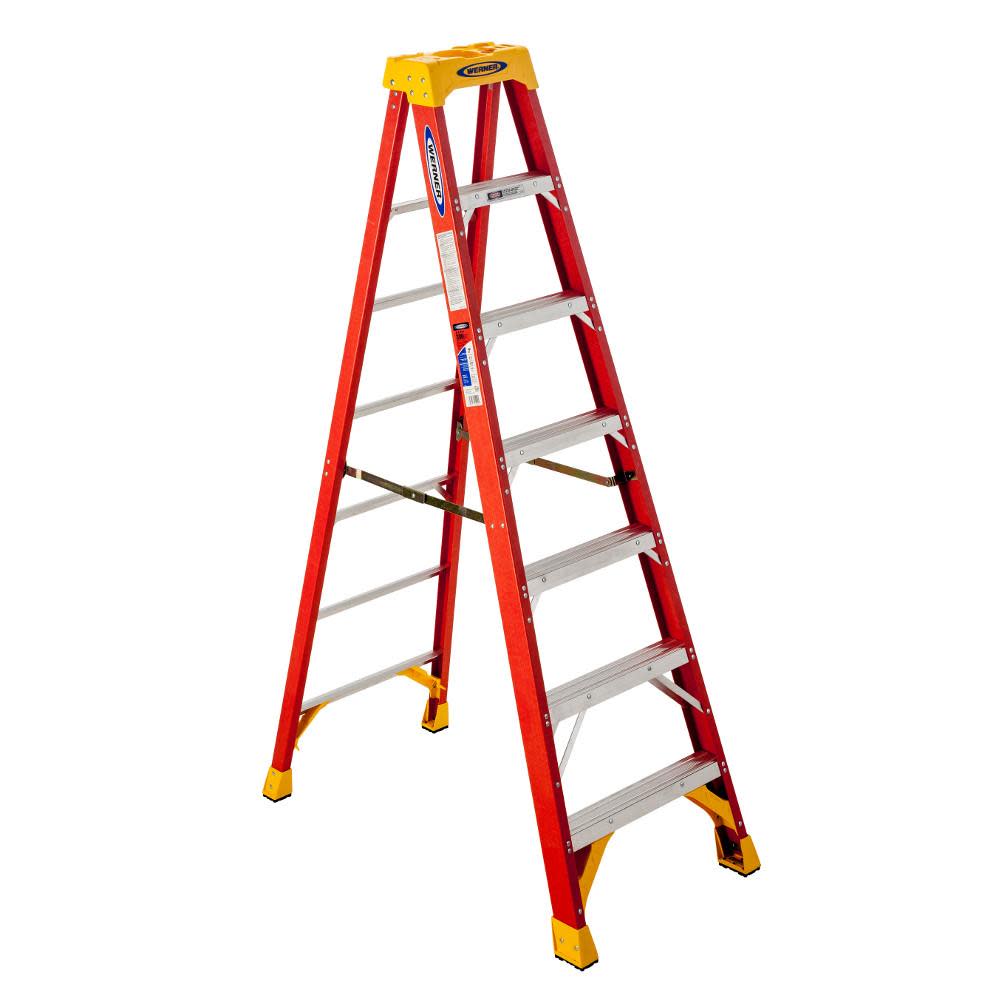 

Werner 7-ft Fiberglass Type 1A - 300 lbs. Capacity Step Ladder 6207