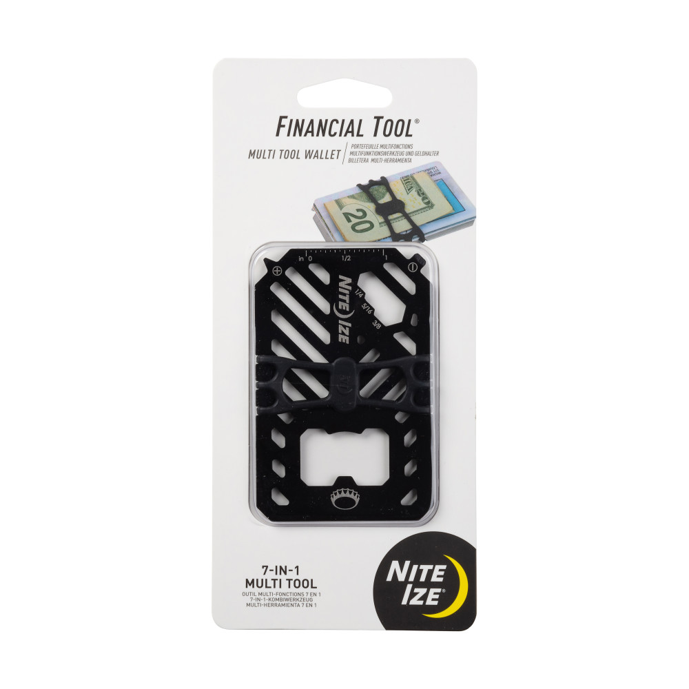Nite Ize Financial Tool Multi Tool Wallet, Black