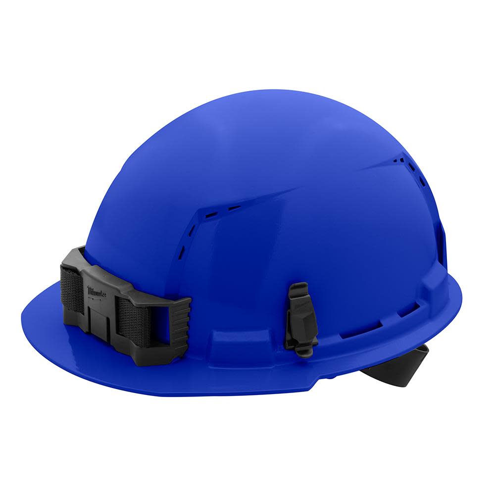 

Milwaukee Front Brim Vented Hard Hat with 4pt Ratcheting Suspension Type 1 Class C Blue