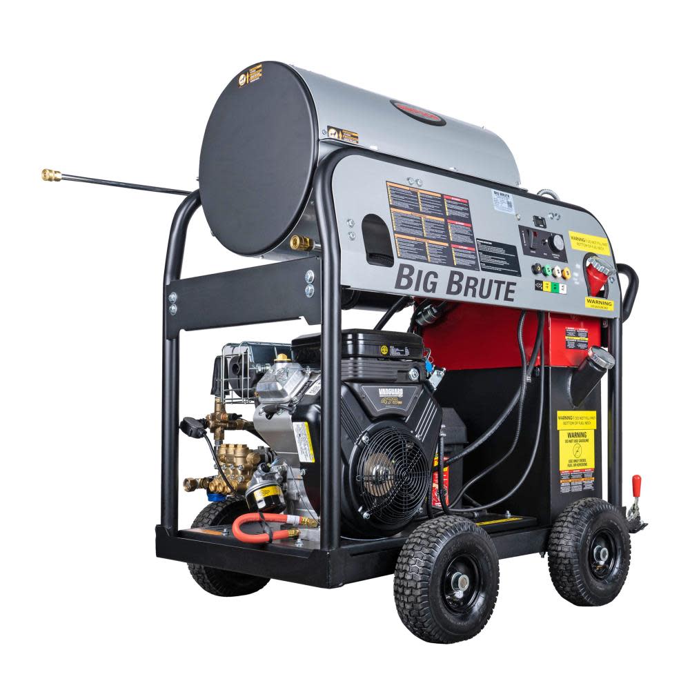 

Simpson Big Brute 4000 PSI at 4.0 GPM VANGUARD V-Twin with COMET Triplex Plunger Pump Hot Water Professional Gas Pressure Washer