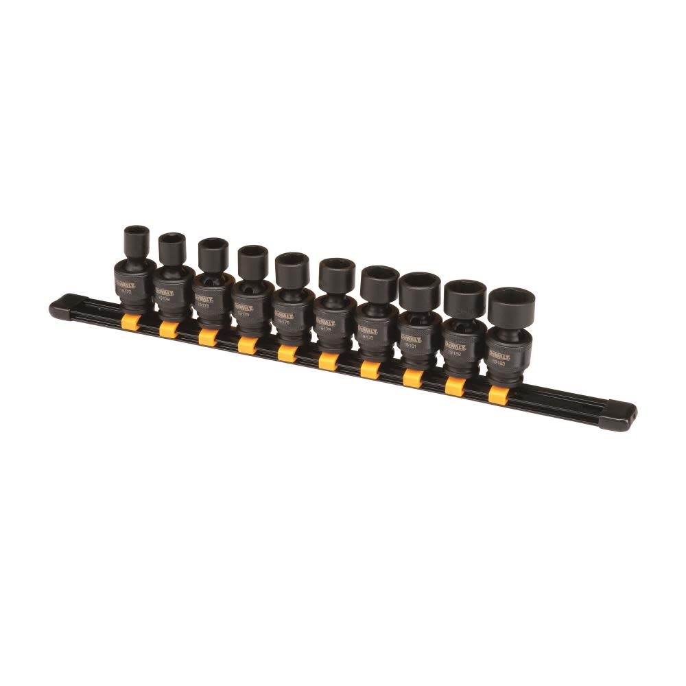 

DEWALT 10 Piece 3/8 in Drive Metric Impact Universal Socket Set