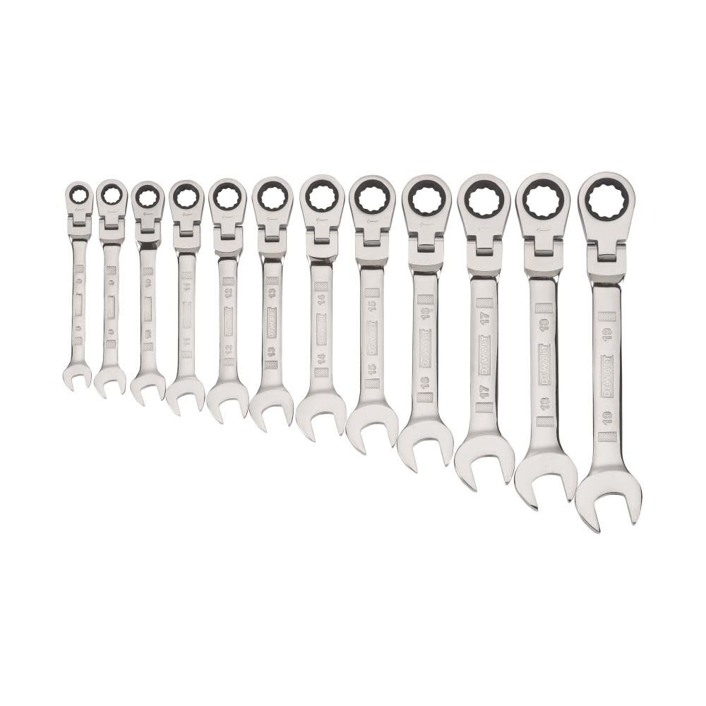 

DEWALT 12 piece Flex Head Ratcheting Metric Wrench Set