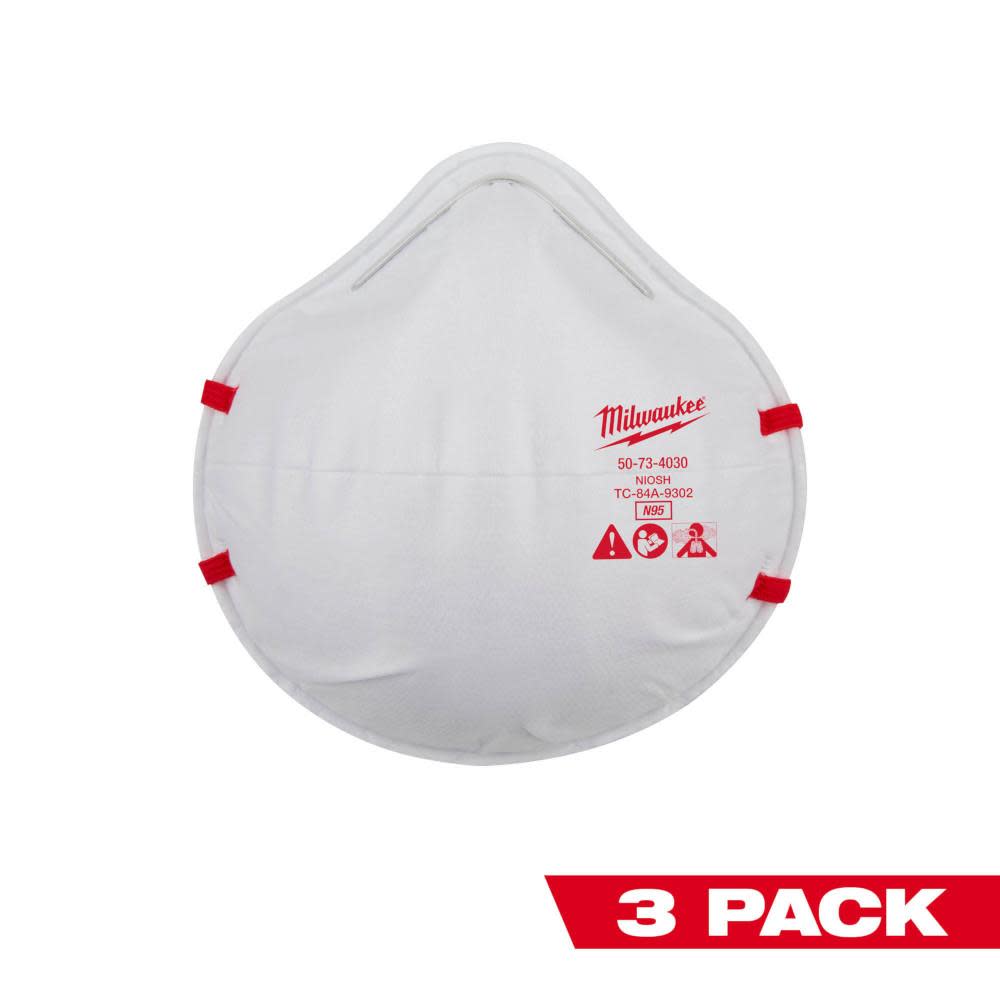

Milwaukee N95 Respirator 3pk