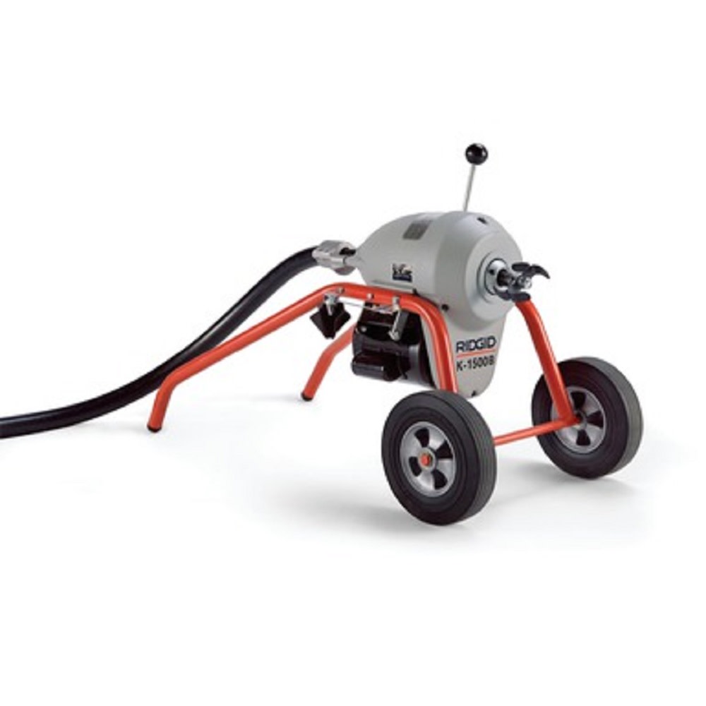 

Ridgid K-1500B Sectional Machine with A-1 Mitt A-12 Pin Key Rear Guide Hose (7)C-11 Cables (2)A-8 Cable Carriers and (9)Piece Tool Set
