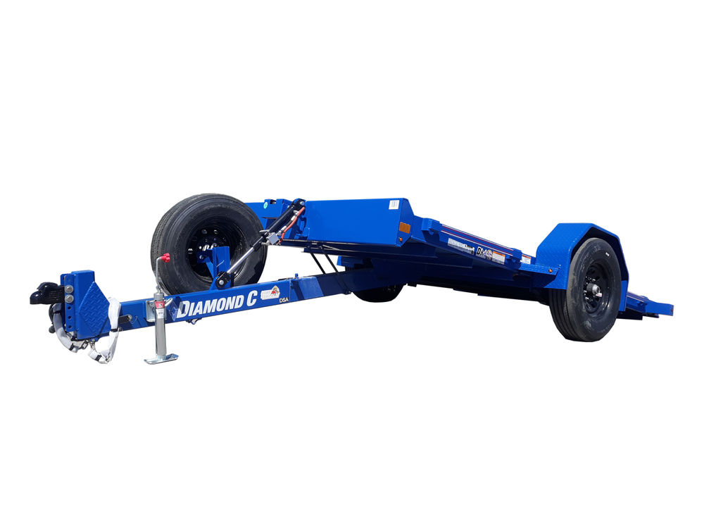 Diamond C DSA107 12 Ft. Dynamic Blue Metallic Single Axle Tilt Bed ...